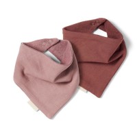 Little Pea_nuuroo_ACILE_σαλιάρα διπλής όψης0202-NU205-Mahogany-Woodrose